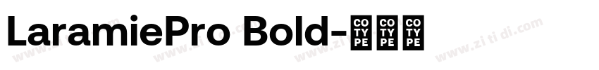 LaramiePro Bold字体转换